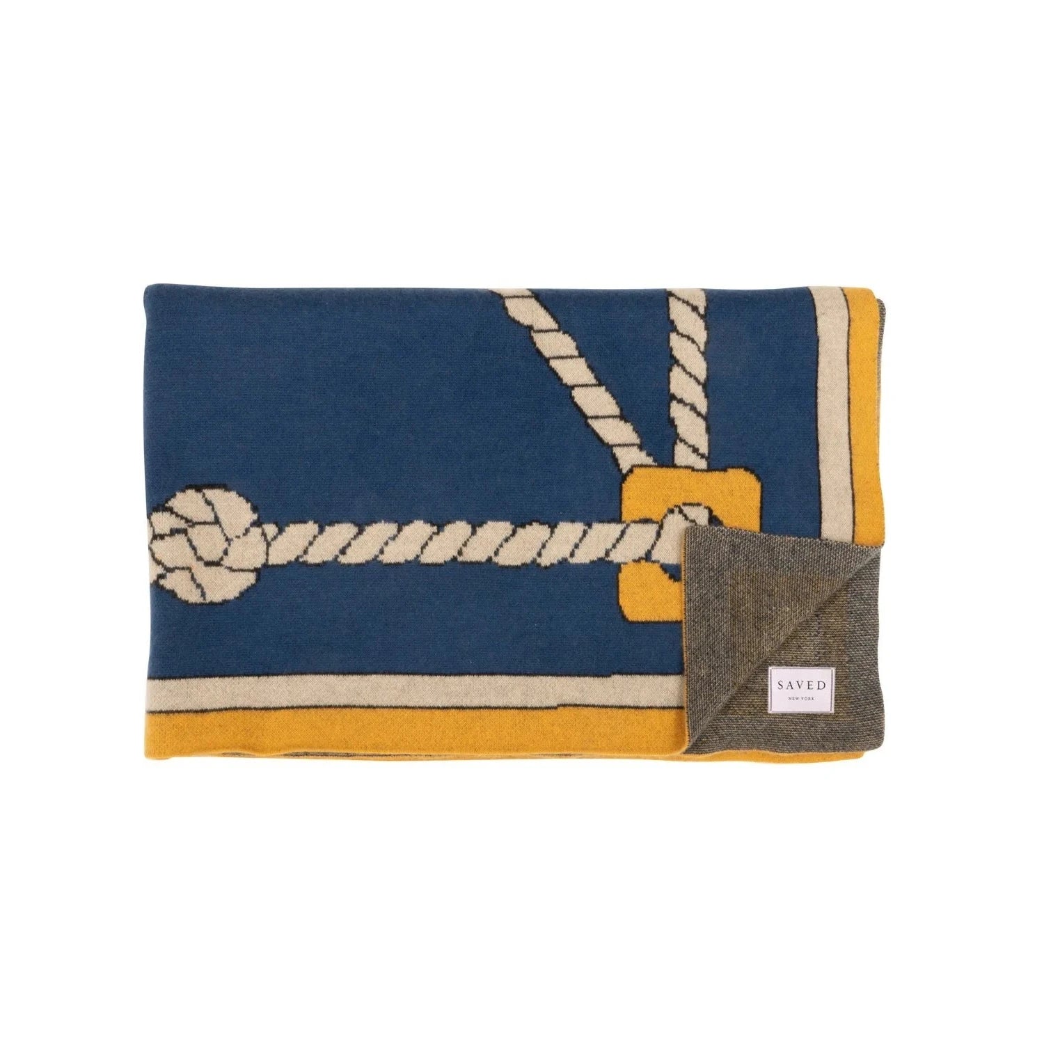SAVED NY x Damien Nicolas Roux "ROPES & KNOTS" Cashmere Blankets