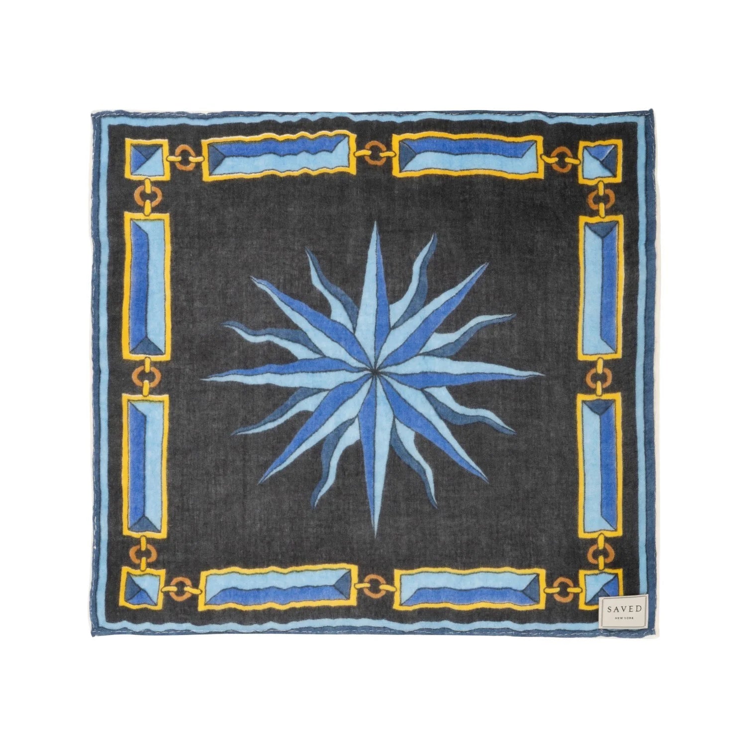 SAVED NY x Damien Nicolas Roux "SUNBURST - GAVROCHE" Cashmere Scarves