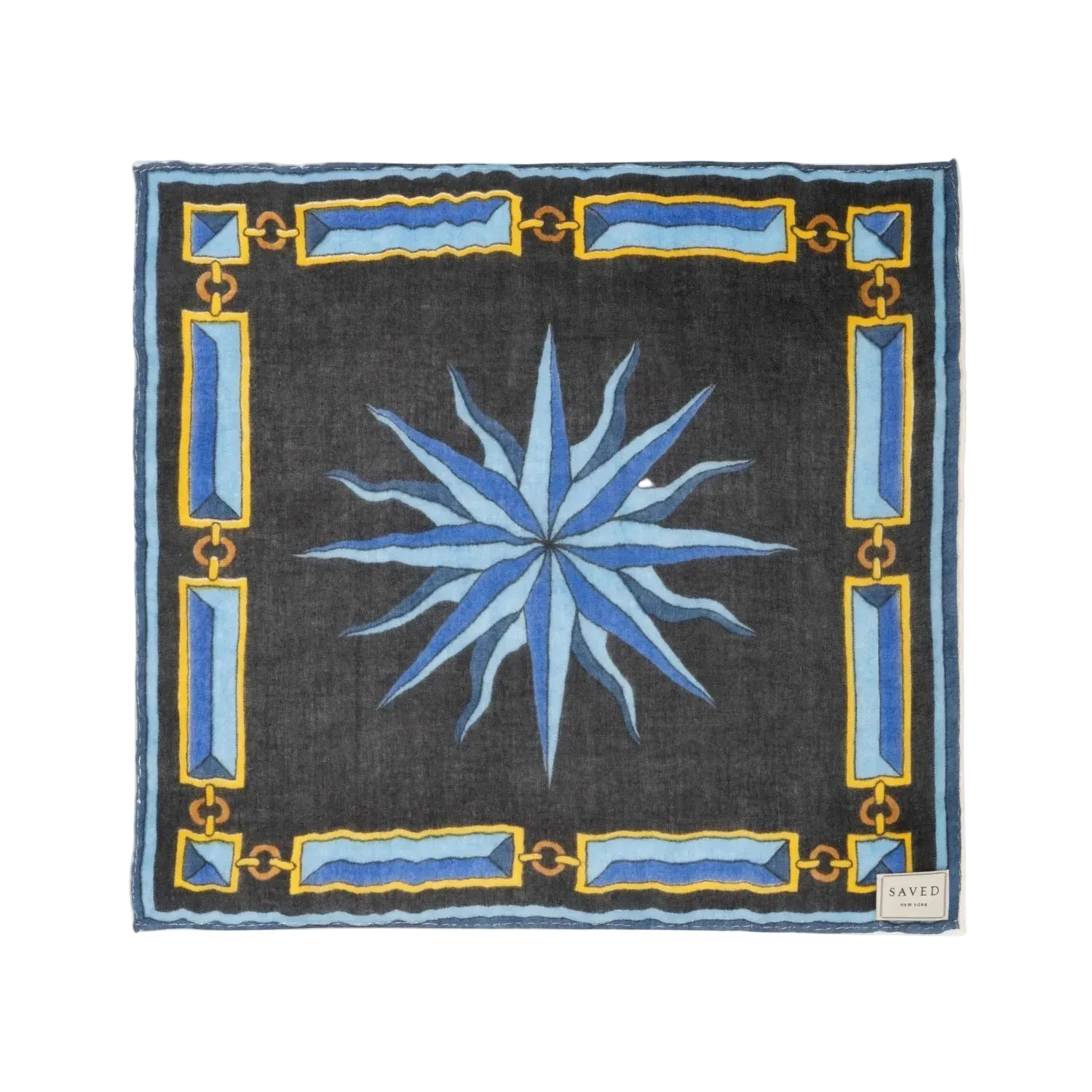 SAVED NY x Damien Nicolas Roux "SUNBURST - GAVROCHE" Cashmere Scarves