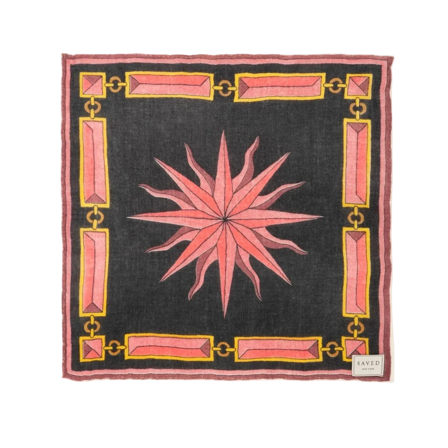 SAVED NY x Damien Nicolas Roux "SUNBURST - GAVROCHE" Cashmere Scarves