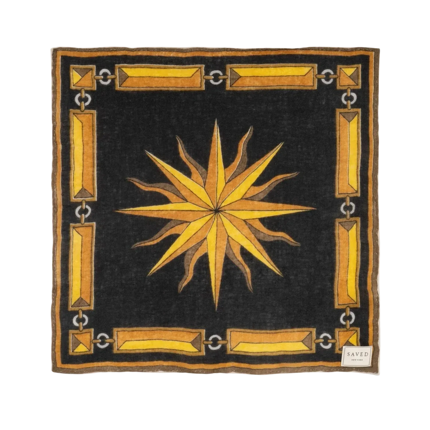 SAVED NY x Damien Nicolas Roux "SUNBURST - GAVROCHE" Cashmere Scarves