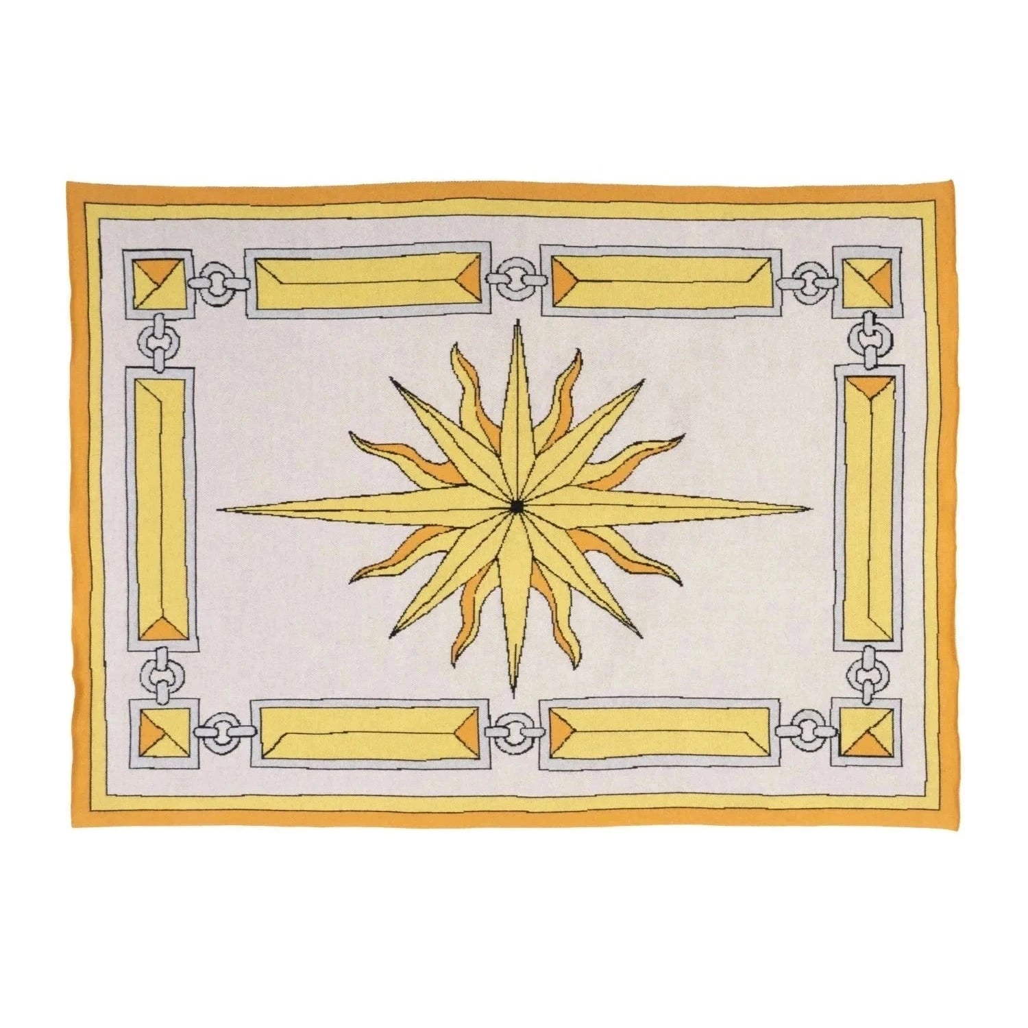 SAVED NY x Damien Nicolas Roux "SUNBURST" Cashmere Blankets
