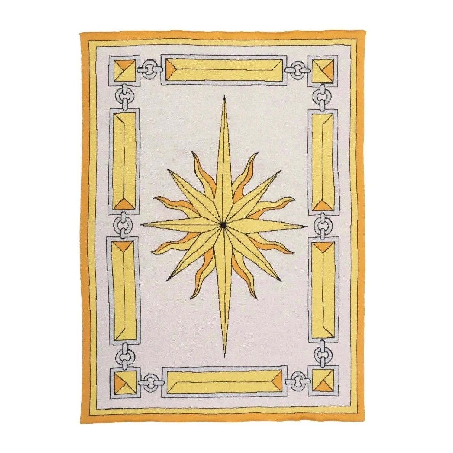 SAVED NY x Damien Nicolas Roux "SUNBURST" Cashmere Blankets