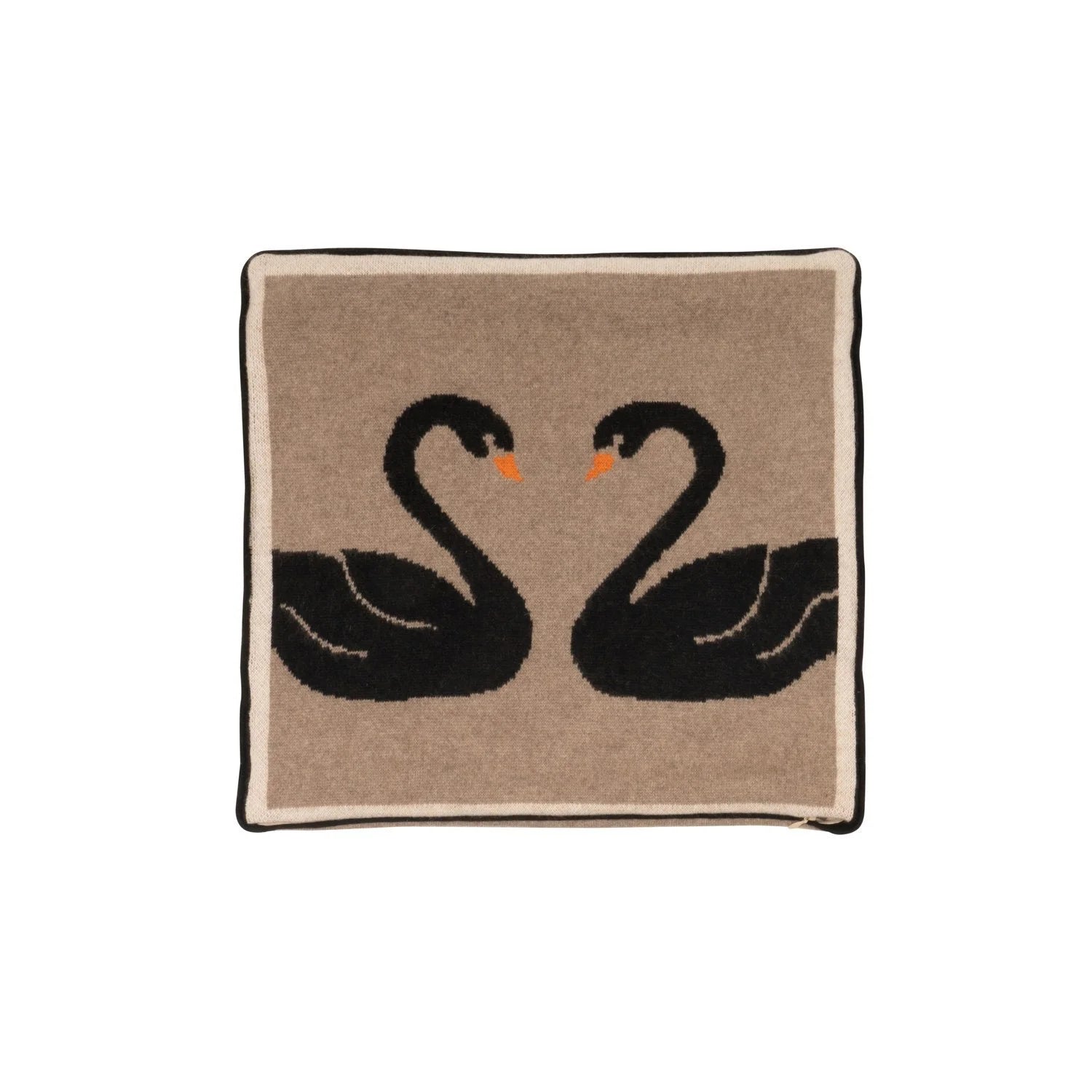SAVED NY x Damien Nicolas Roux  "Swan Couple" cashmere pillows