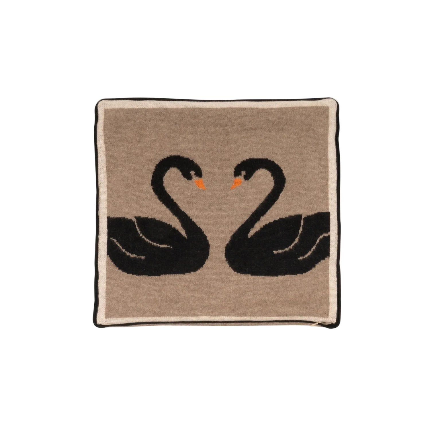 SAVED NY x Damien Nicolas Roux "Swan Couple" cashmere pillows