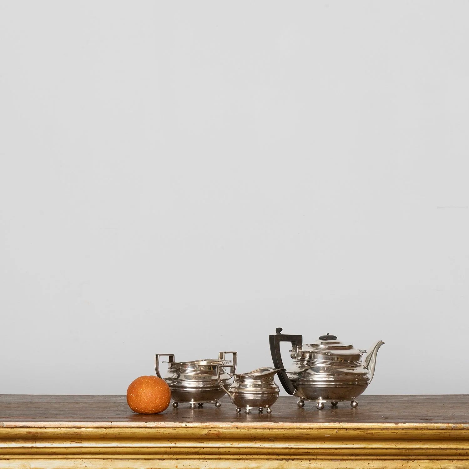 EDWARDIAN BACHELOR'S STERLING SILVER TEA SET