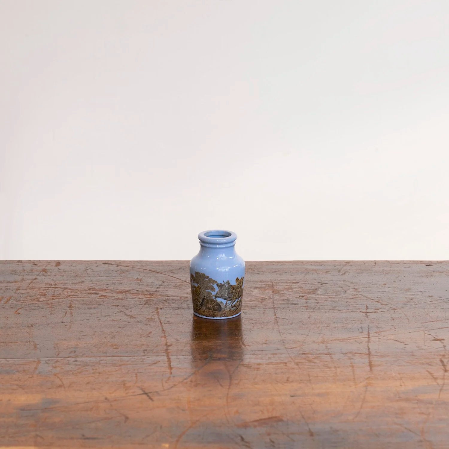 DECORATED MUSTARD POT