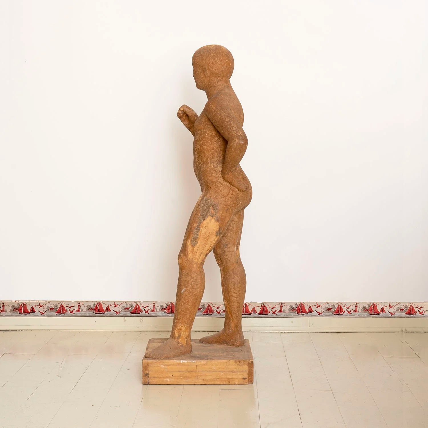 LIFE SIZE ART DECO SCULPTURE OF A WOMAN