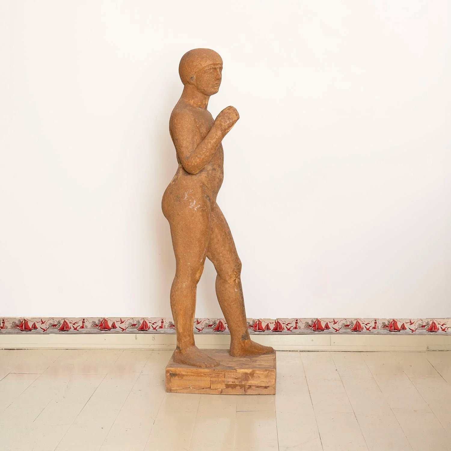 LIFE SIZE ART DECO SCULPTURE OF A WOMAN