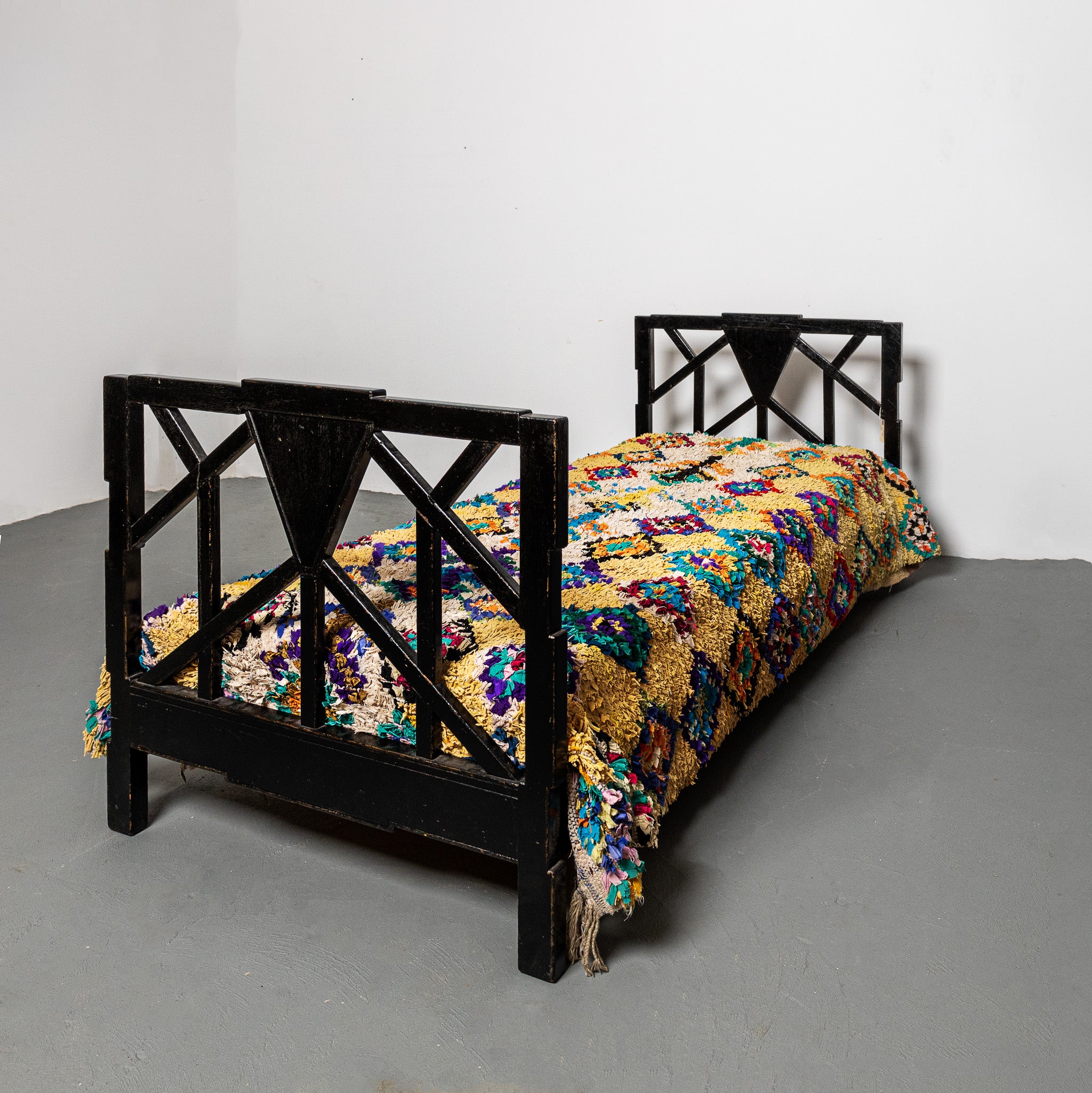 Early 20th century American ebonized daybed by Donald Deskey