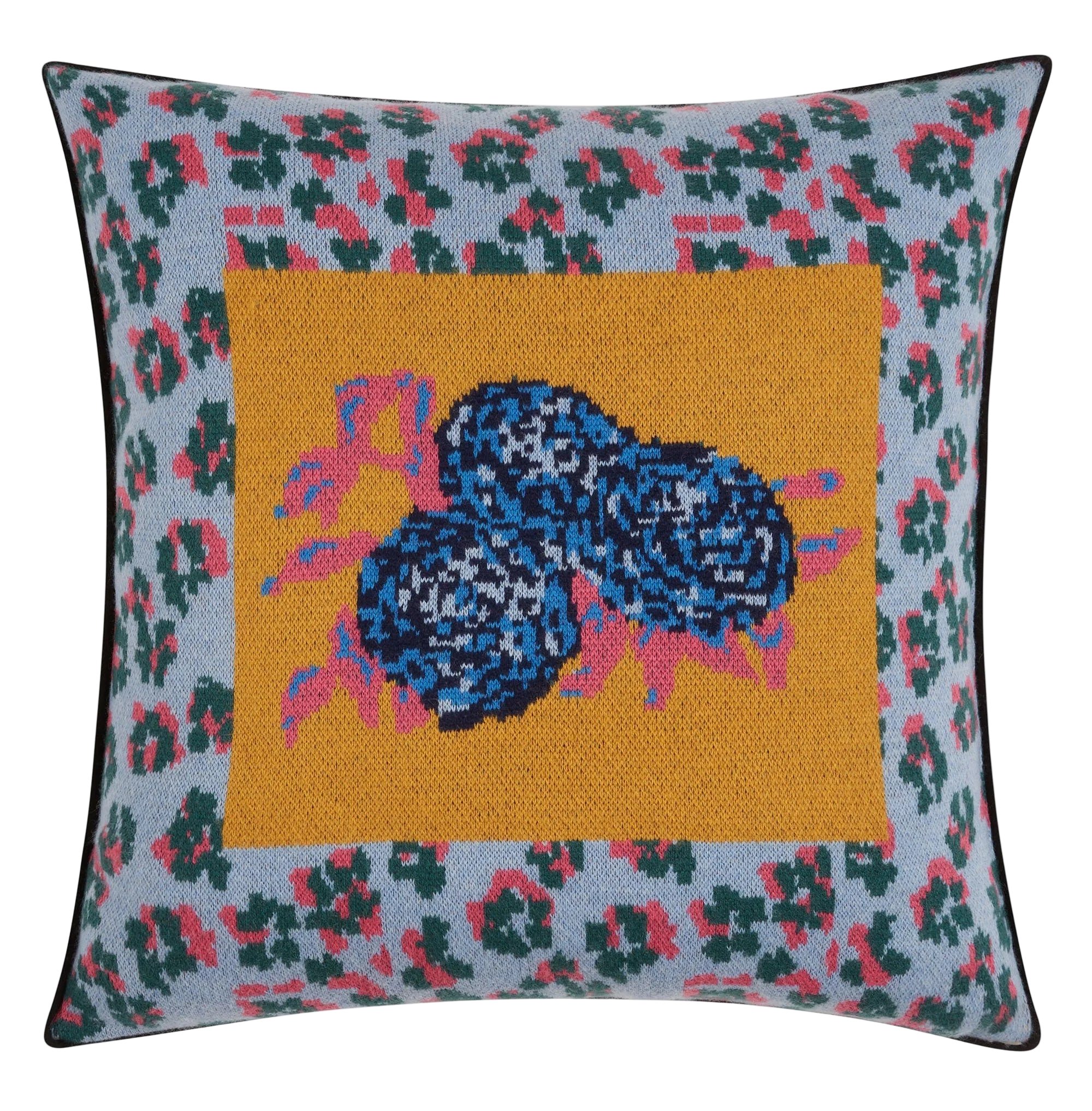 SAVED NY X Lisa Corti "Leopard" Cashmere Pillow