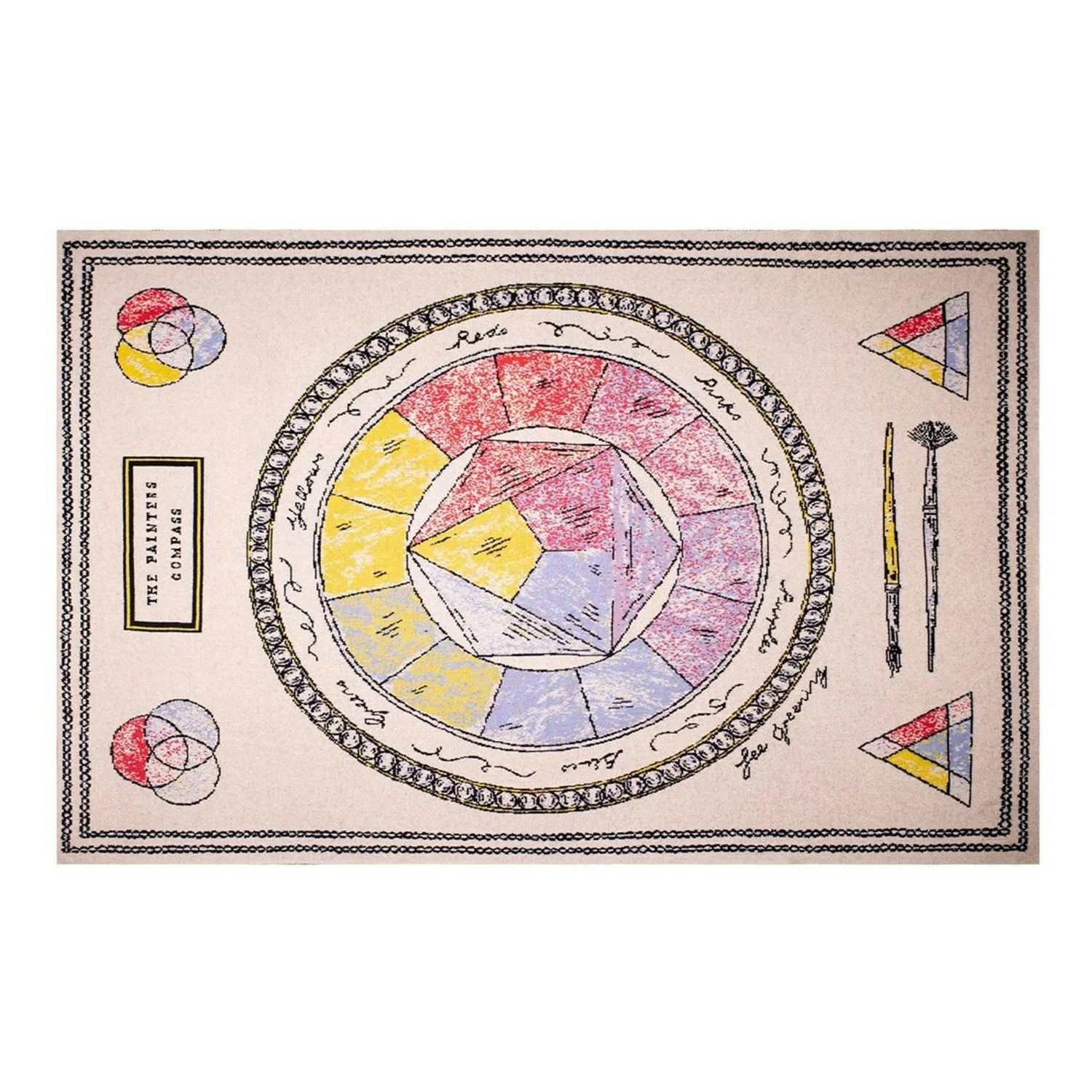 FEE GREENING - PAINTERS COMPASS Cashmere Blanket