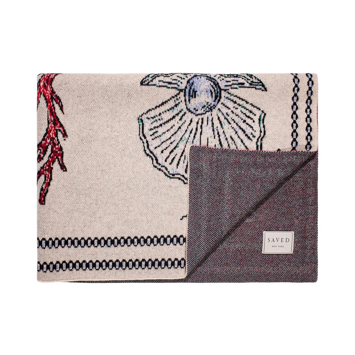 FEE GREENING - SEA SHELLS Cashmere Blanket