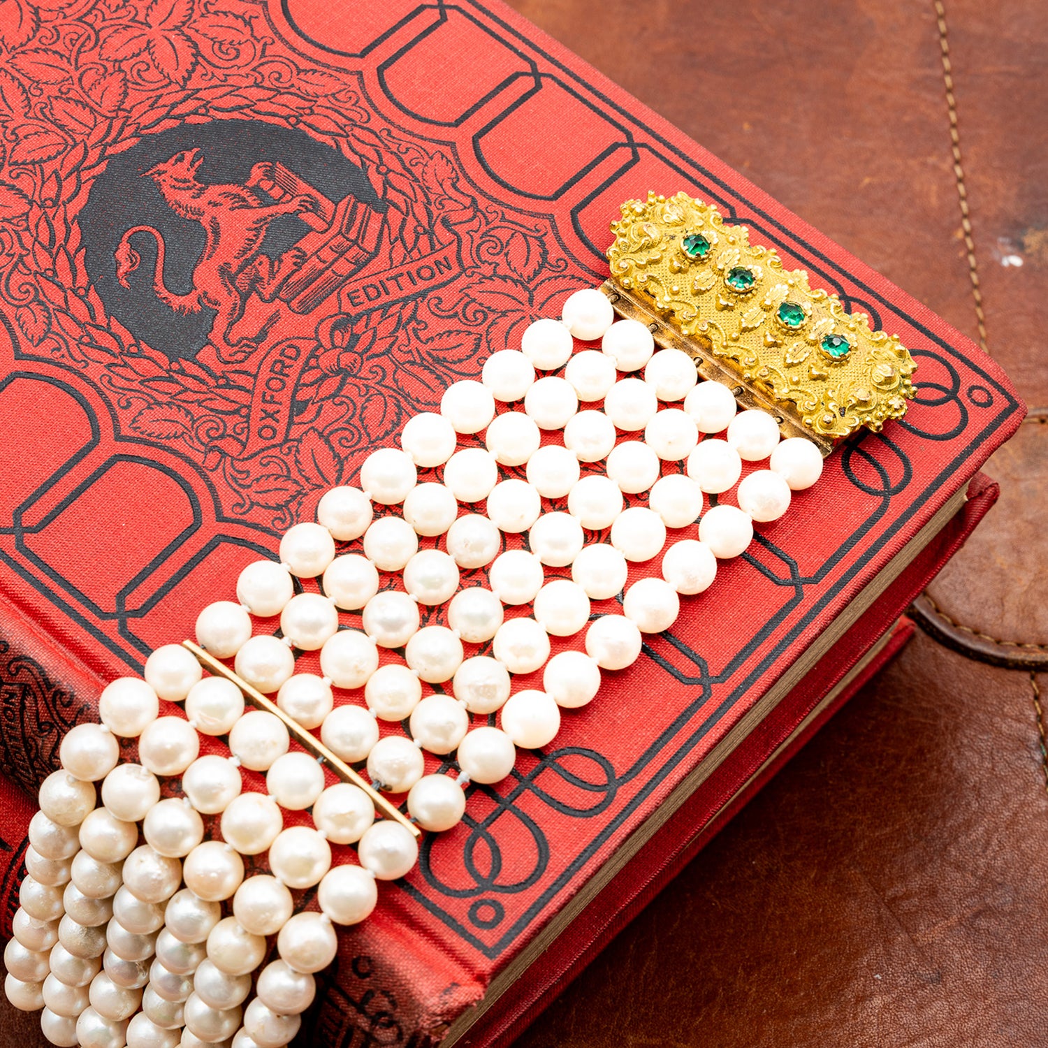 Georgian Pinchbeck Gold & Pearl Bracelet