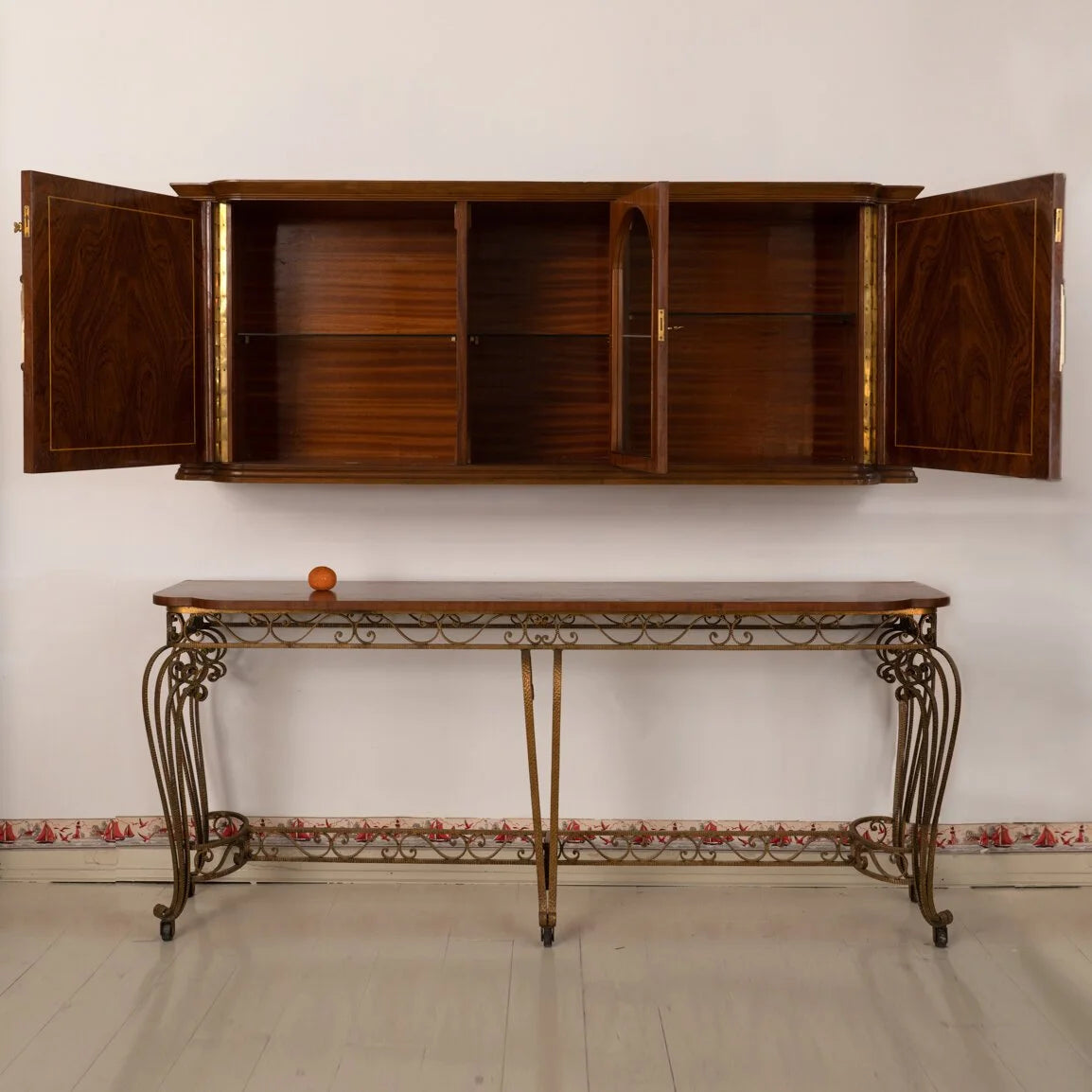 ITALIAN CONSOLE AND CABINET BY BISSACCO