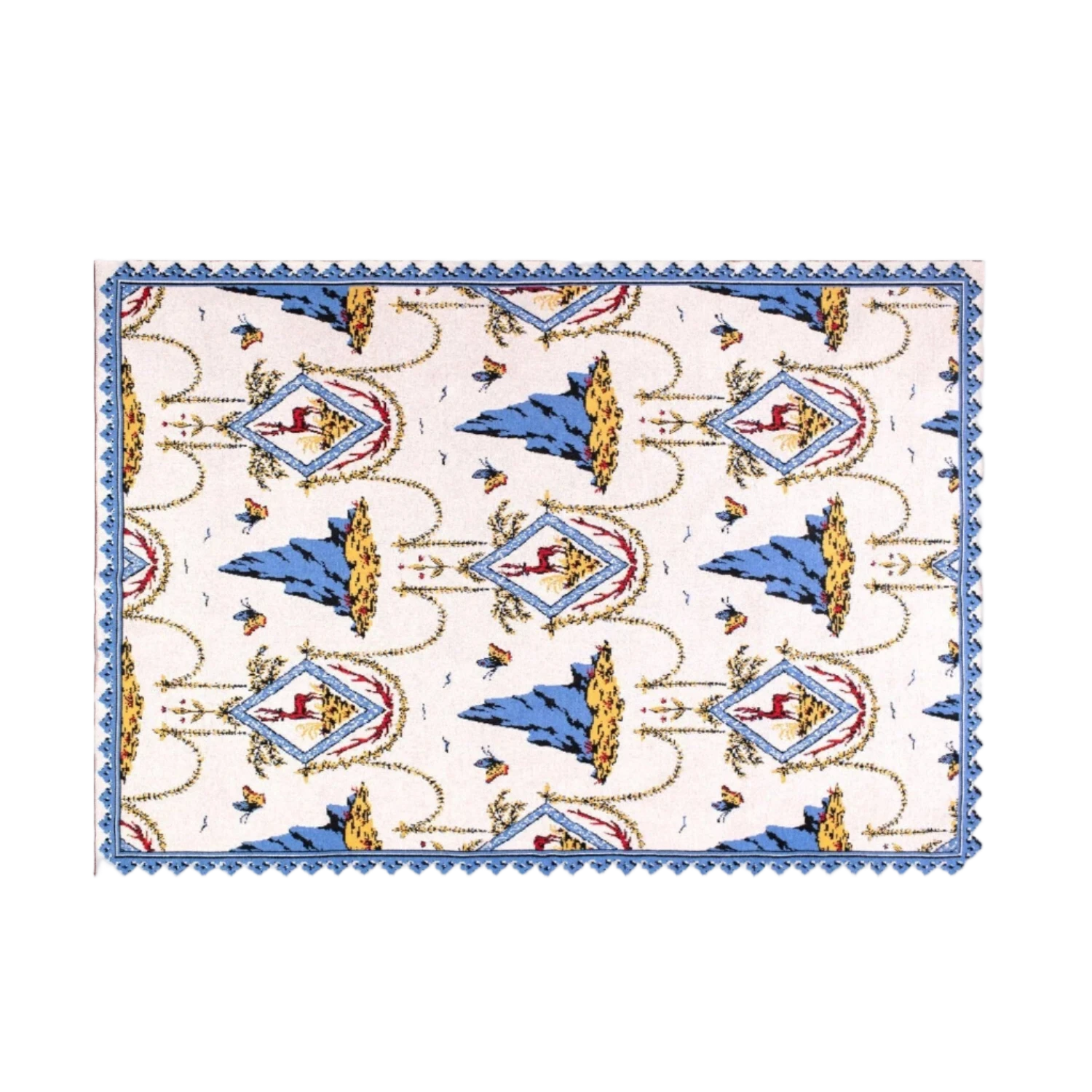 SAVED NY x LUKAS THE ILLUSTRATOR "ALPINE STAG" Cashmere Blanket