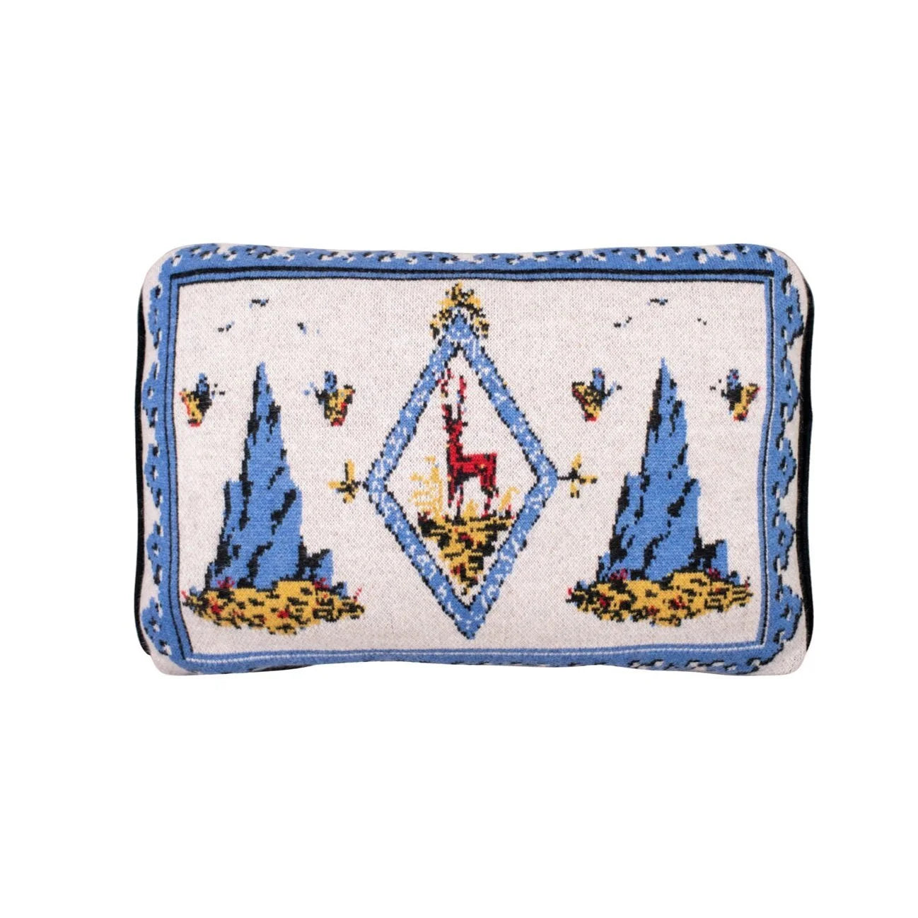 Saved NY x LUKAS THE ILLUSTRATOR "Alpine Stag" Cashmere Pillows