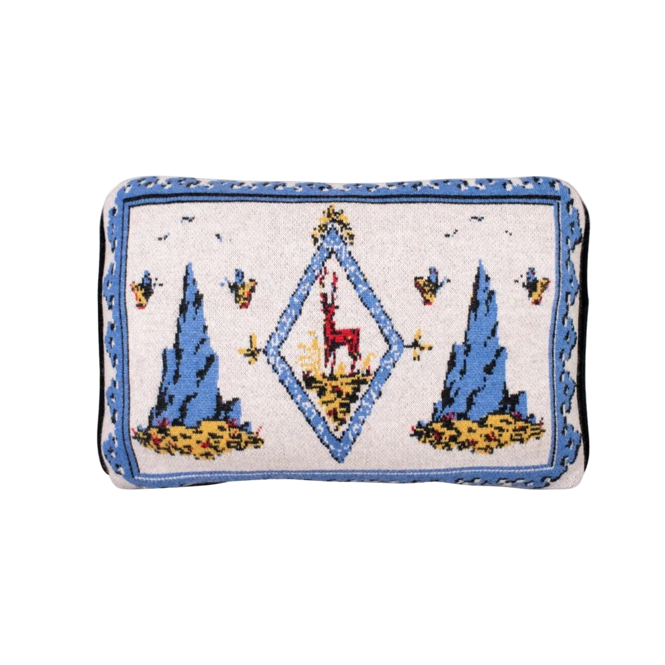 Saved NY x LUKAS THE ILLUSTRATOR "Alpine Stag" Cashmere Pillows