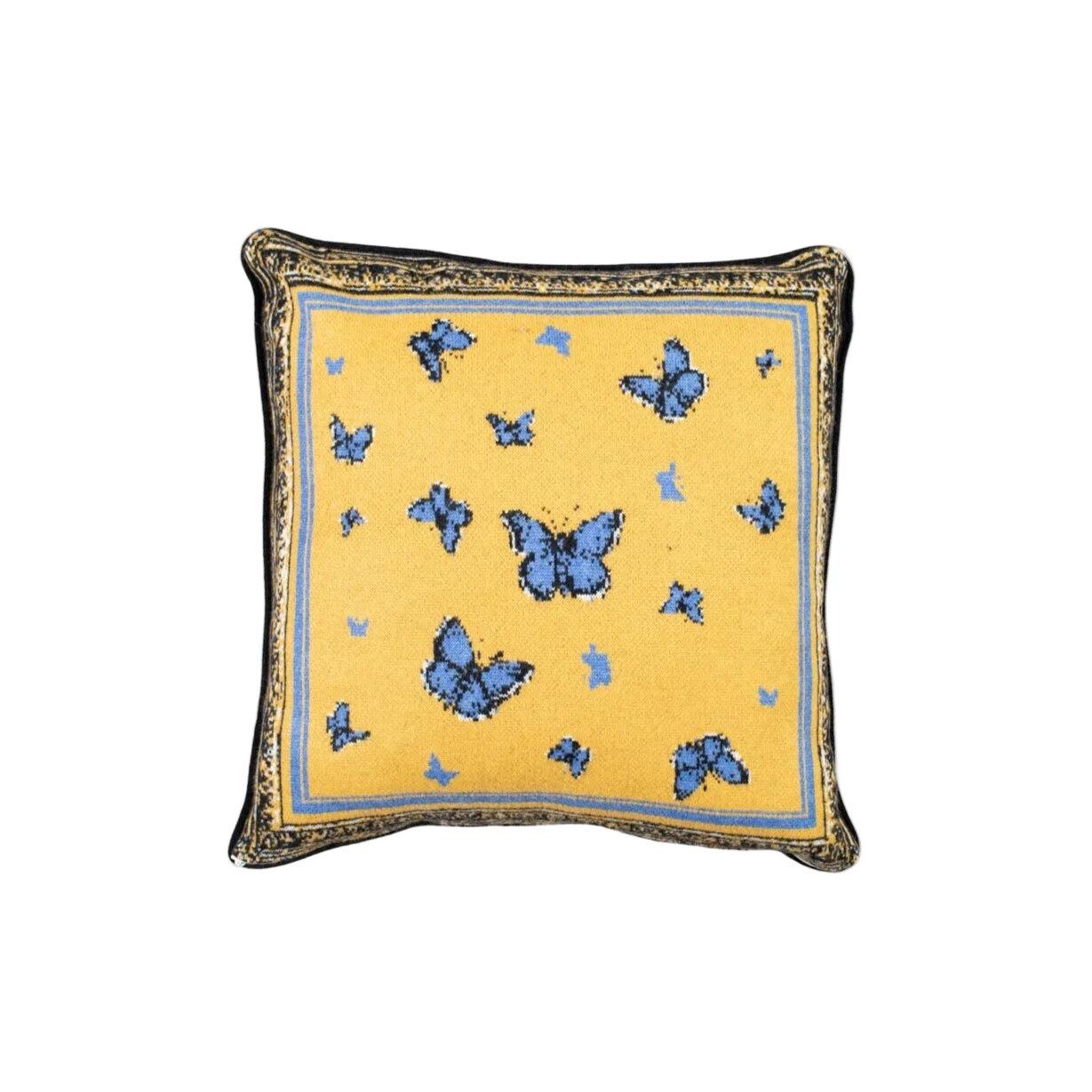 SAVED NY x Lukas The Illustrator "Butterflies" Cashmere Pillow