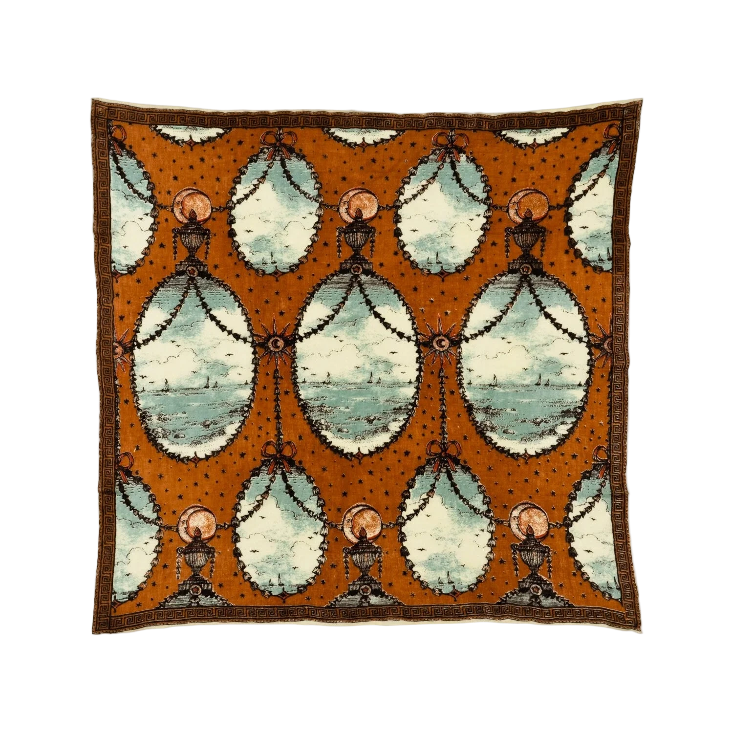 SAVED NY x Lukas The Illustrator "Celestial Seas" Cashmere Scarf