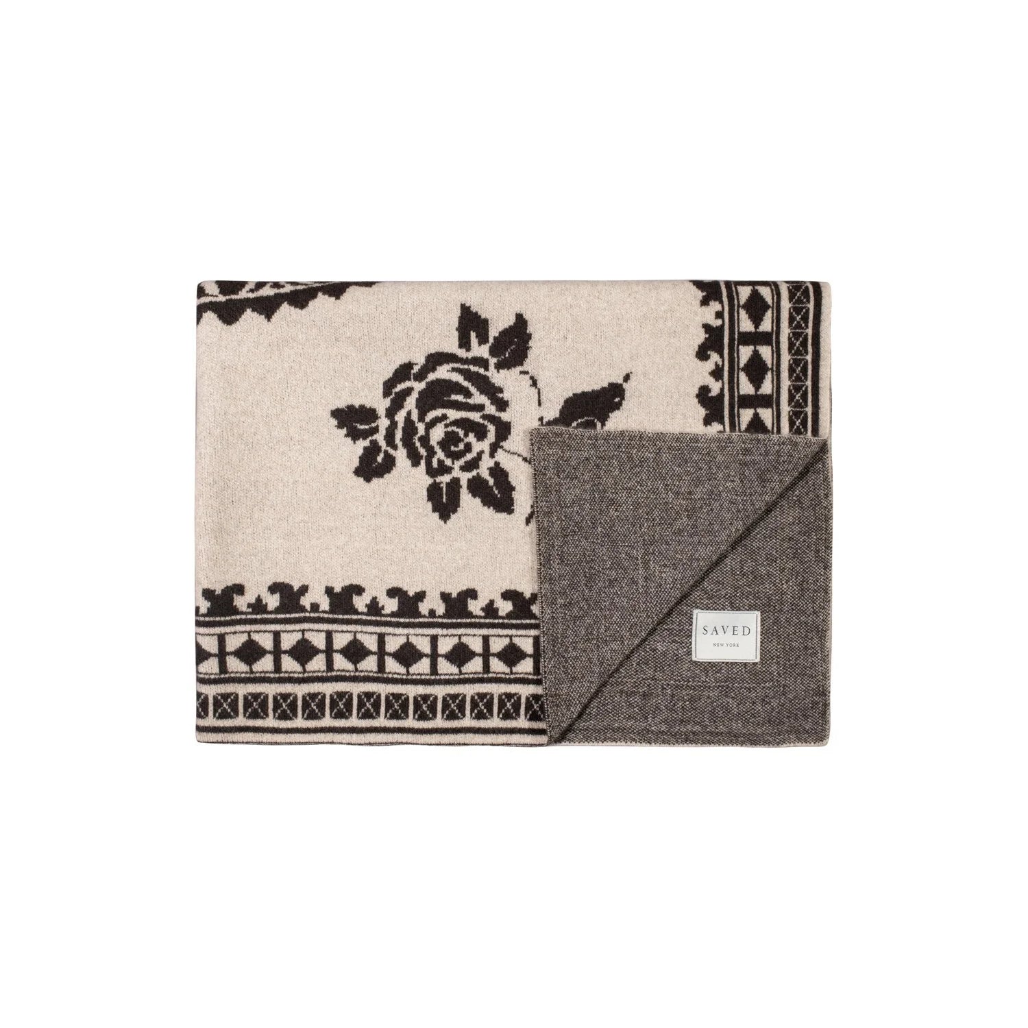 SAVED NY x LUKAS THE ILLUSTRATOR "DANCE OF THE DEER" Cashmere Blankets