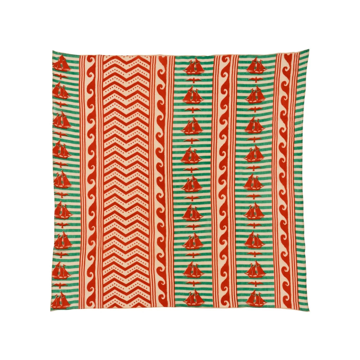 SAVED NY x Lukas the Illustrator "Greek Waves" Cashmere scarf