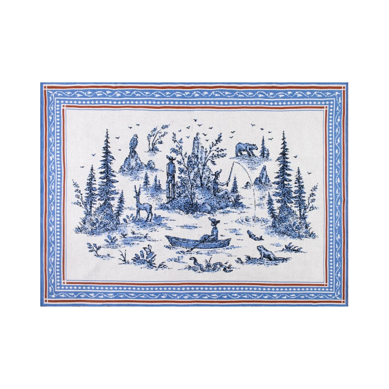 SAVED NY x LUKAS THE ILLUSTRATOR "MOUNTAIN MAN" Cashmere Blankets