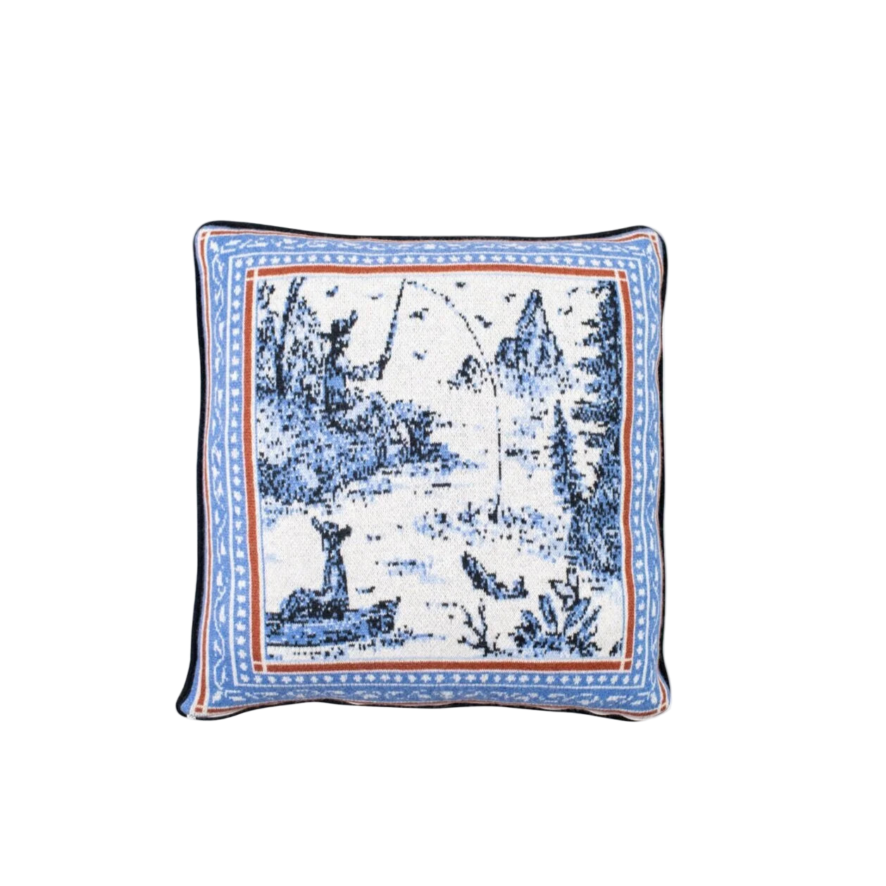 SAVED NY x Lukas the Illustrator "Mountain Man" Cashmere Pillow