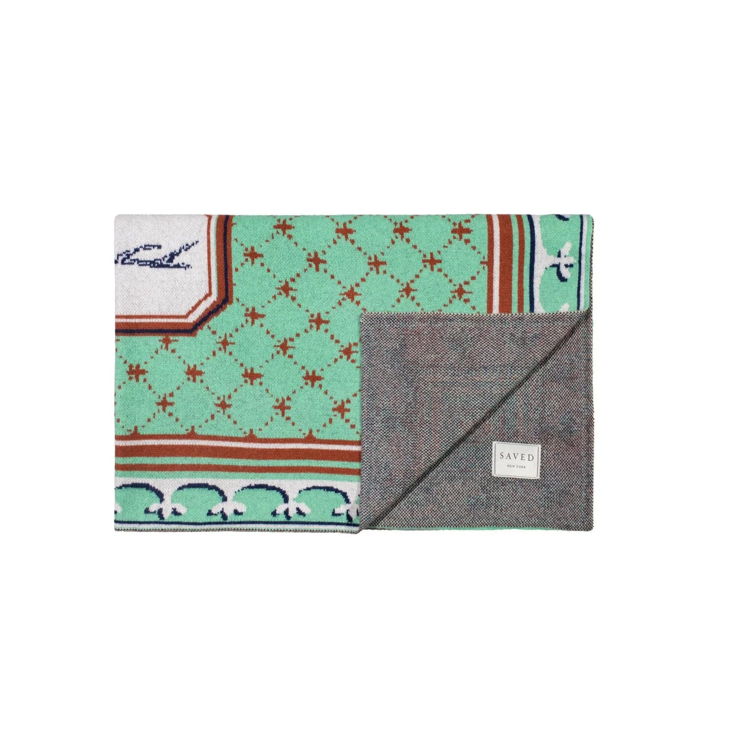 SAVED NY x LUKAS THE ILLUSTRATOR "STAG" Cashmere Blankets
