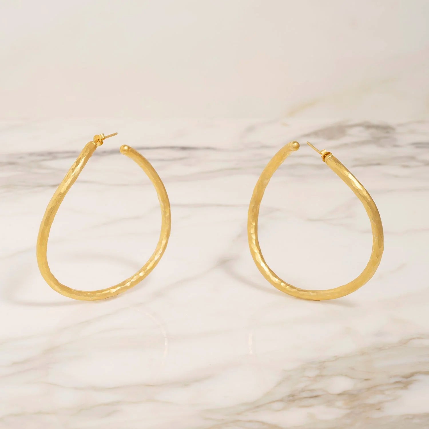LARGE GOLD HOOP EARRINGS