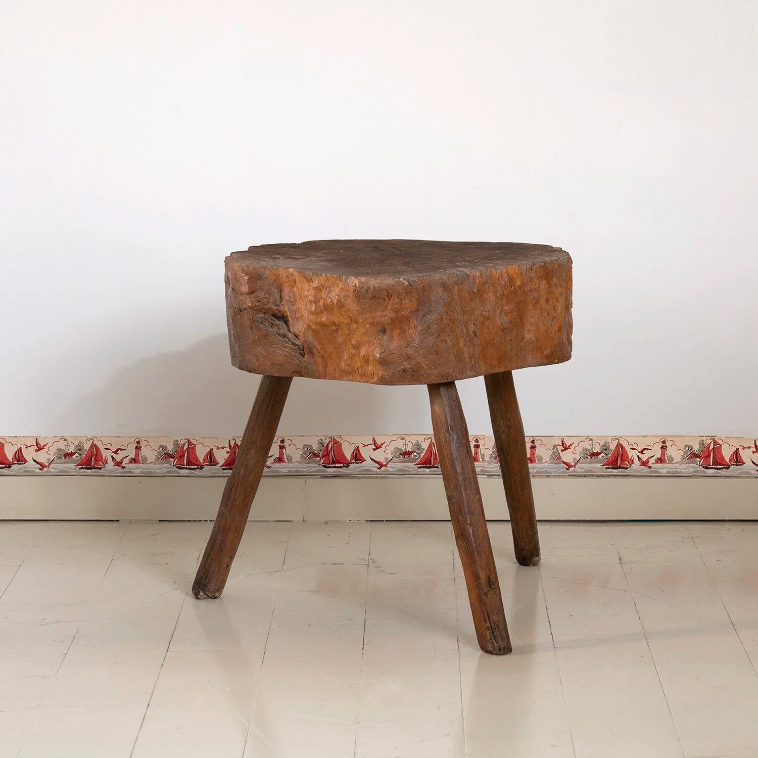 LIVE EDGE BURL WOOD TABLE