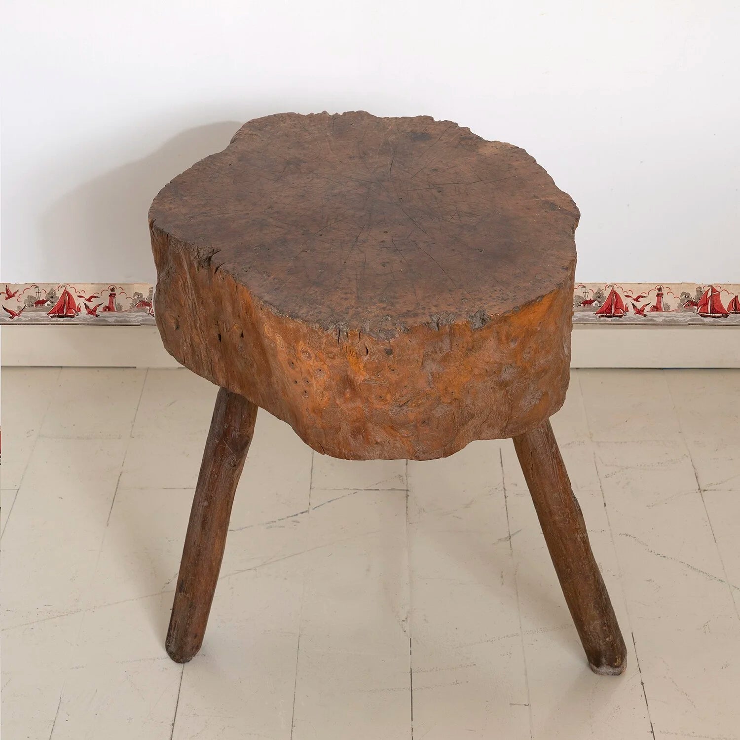 LIVE EDGE BURL WOOD TABLE