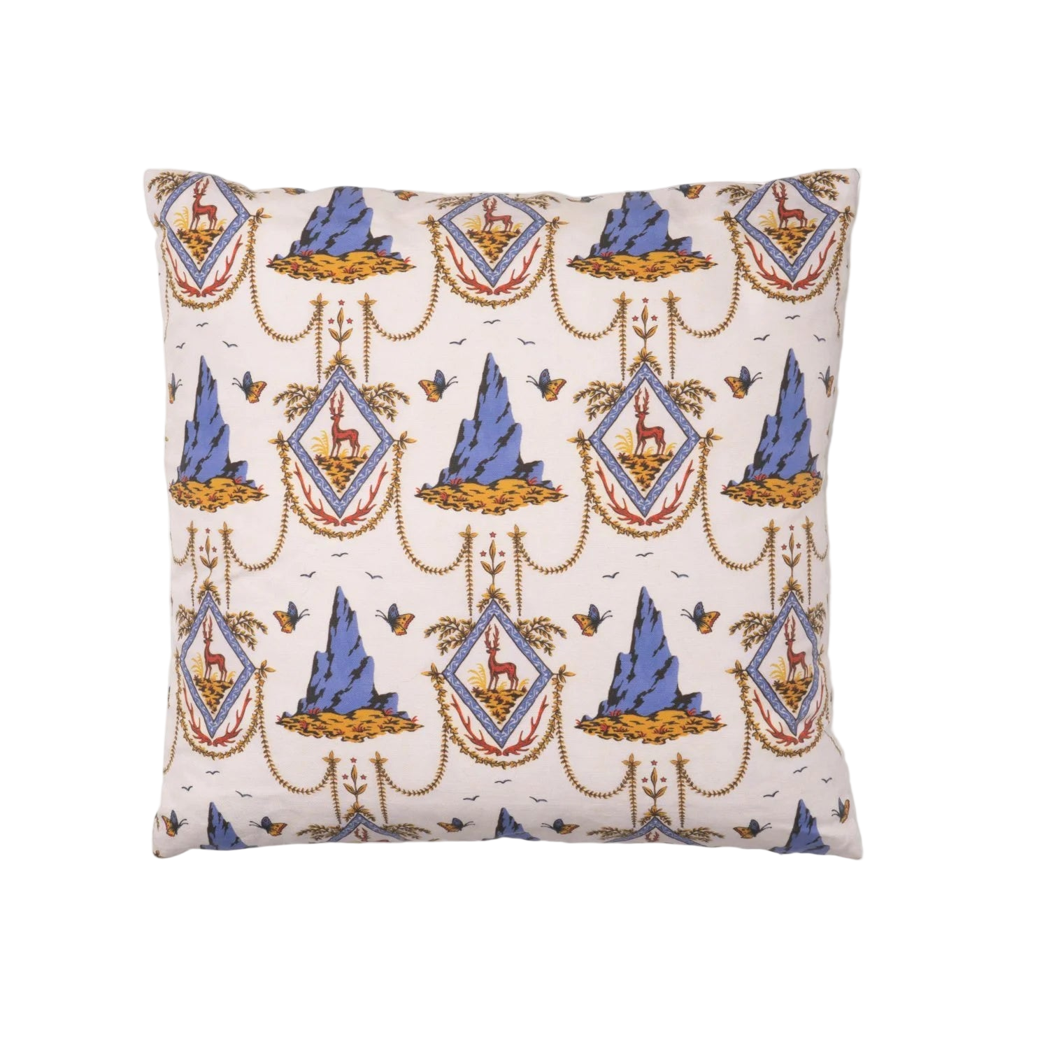 SAVED NY x Lukas the Illustrator "Alpine Stag" Cotton Pillows