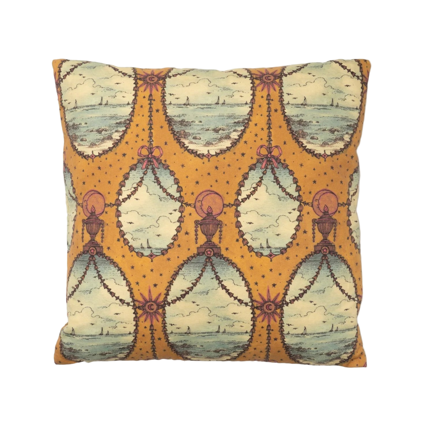 SAVED NY x Lukas the Illustrator "Celestial Seas" Cotton Pillow