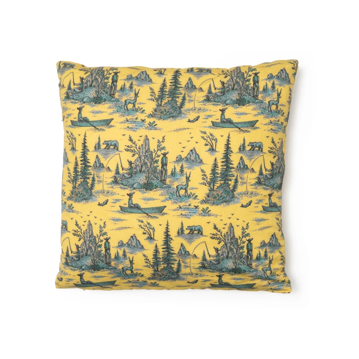 SAVED NY x LUKAS THE ILLUSTRATOR "MOUNTAIN MAN" Cotton Pillows