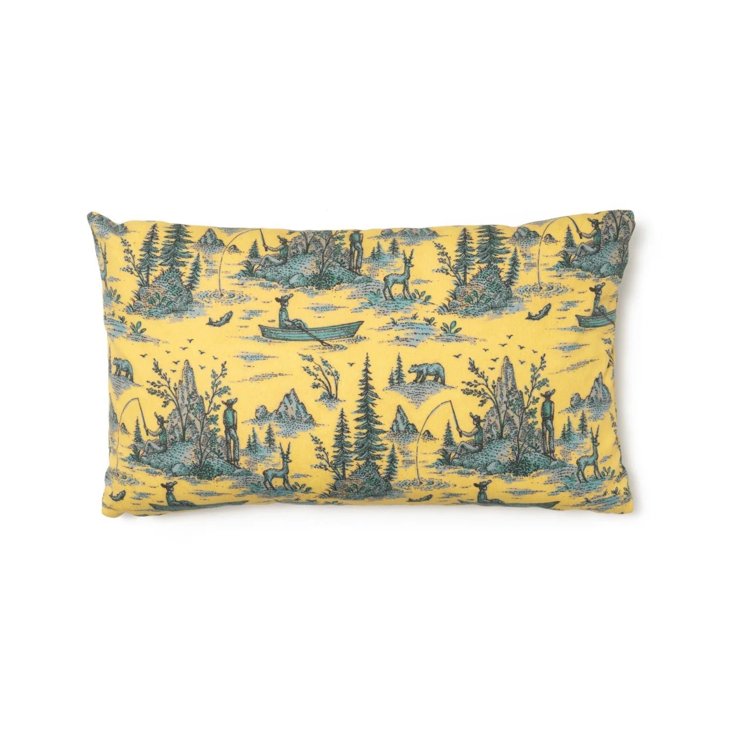 SAVED NY x LUKAS THE ILLUSTRATOR "MOUNTAIN MAN" Cotton Pillows