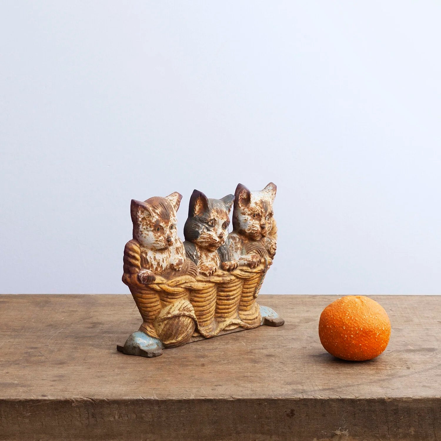 KITTENS CAST IRON DOORSTOP