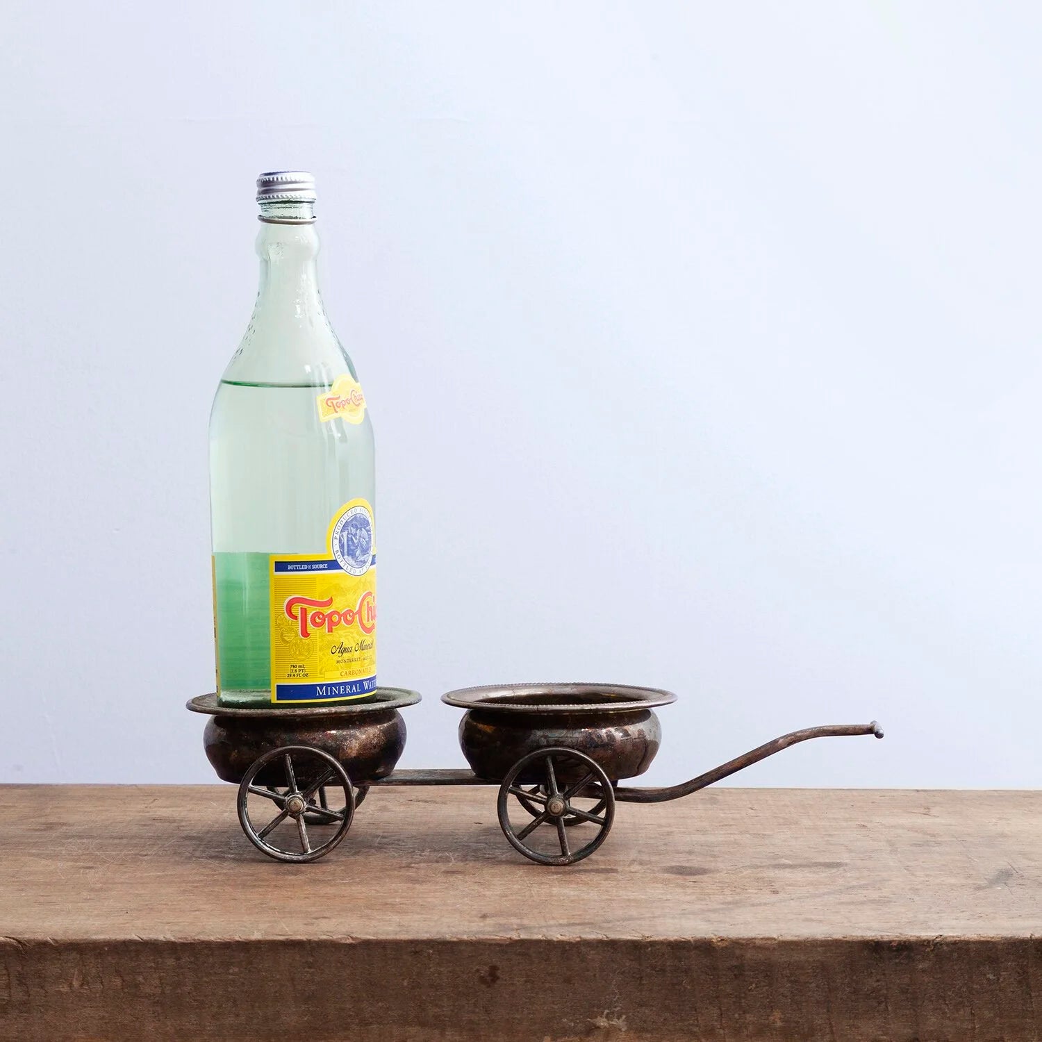 ANTIQUE TABLE BOTTLE CART