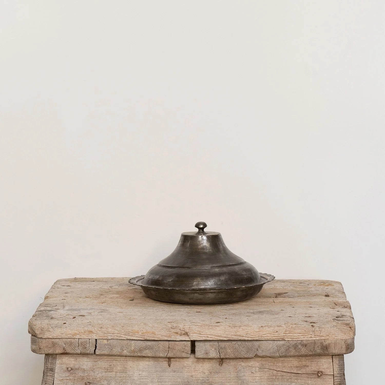 OTTOMAN TINNED COPPER COVERED SERVING DISH II