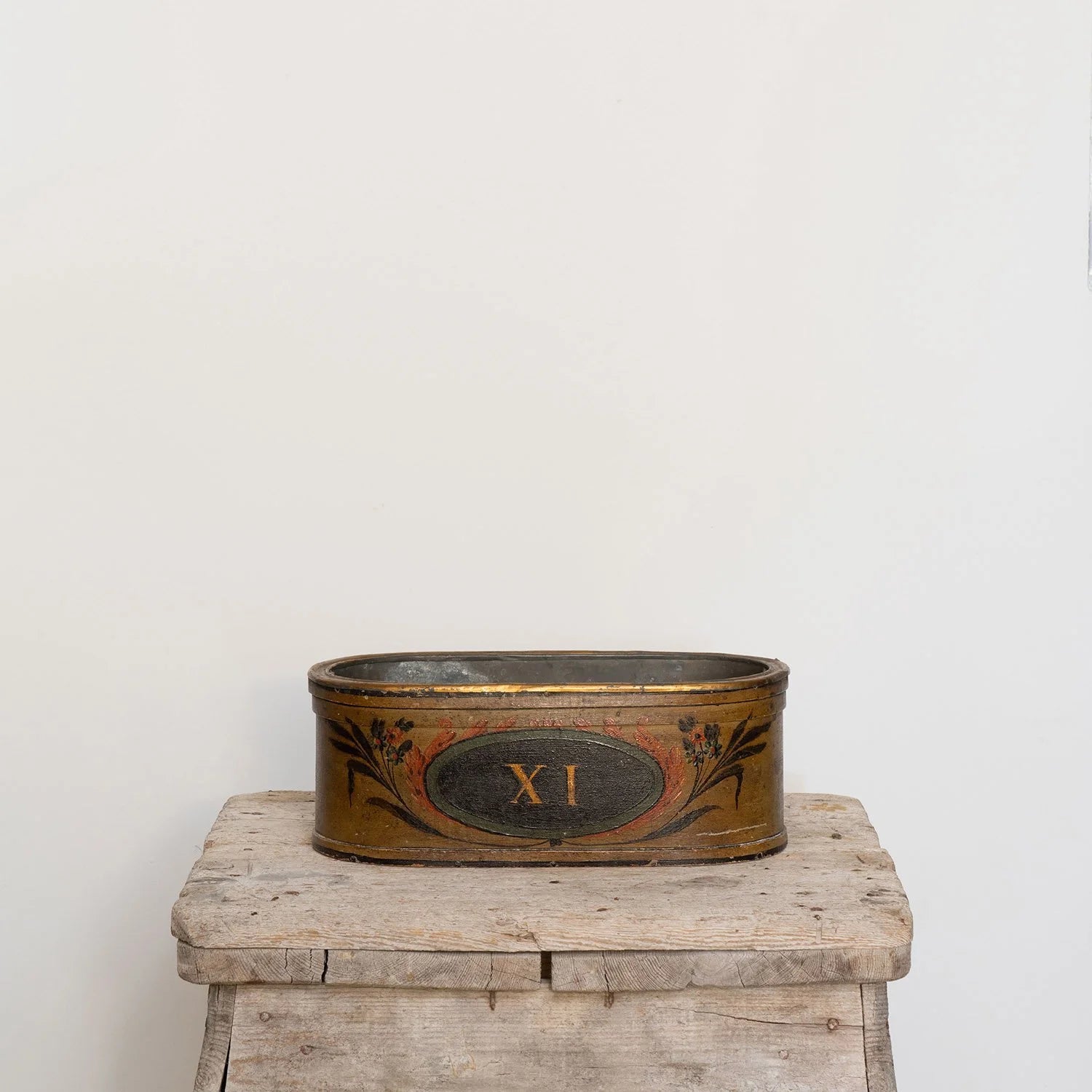 FRENCH PAINTED JARDINIERE