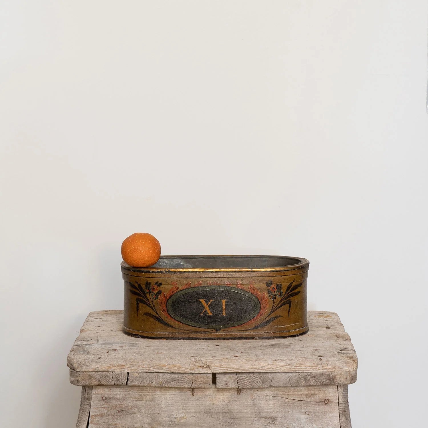 FRENCH PAINTED JARDINIERE