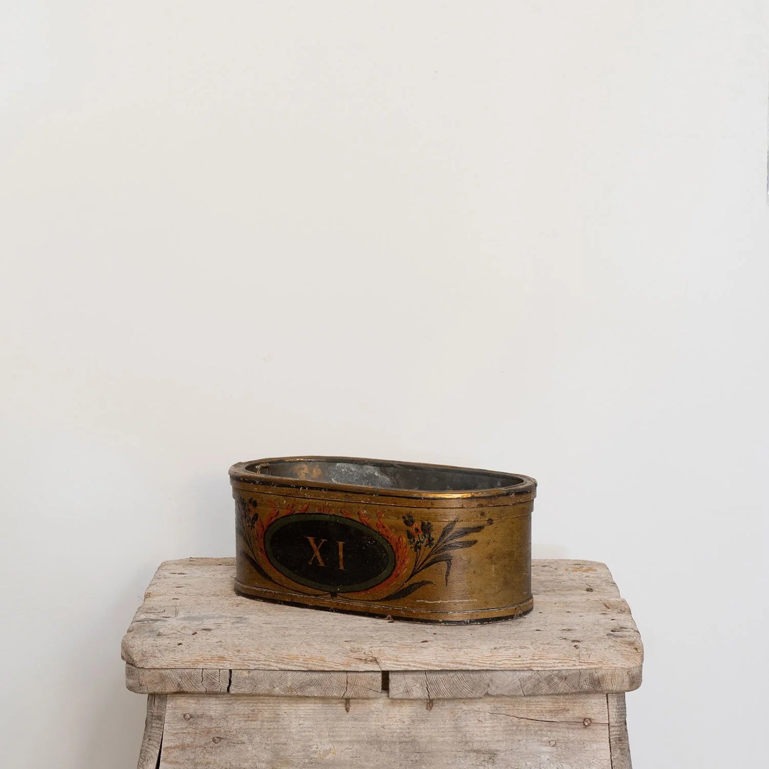 FRENCH PAINTED JARDINIERE