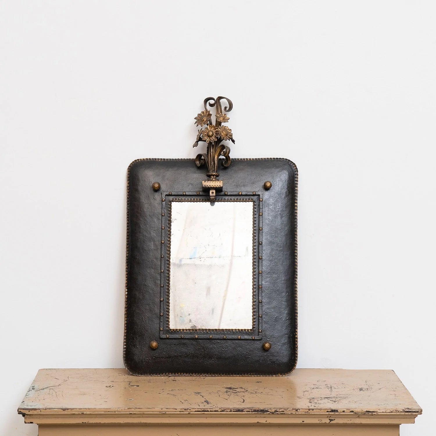 AUSTRIAN HAND WROUGHT SECESSIONIST MIRROR