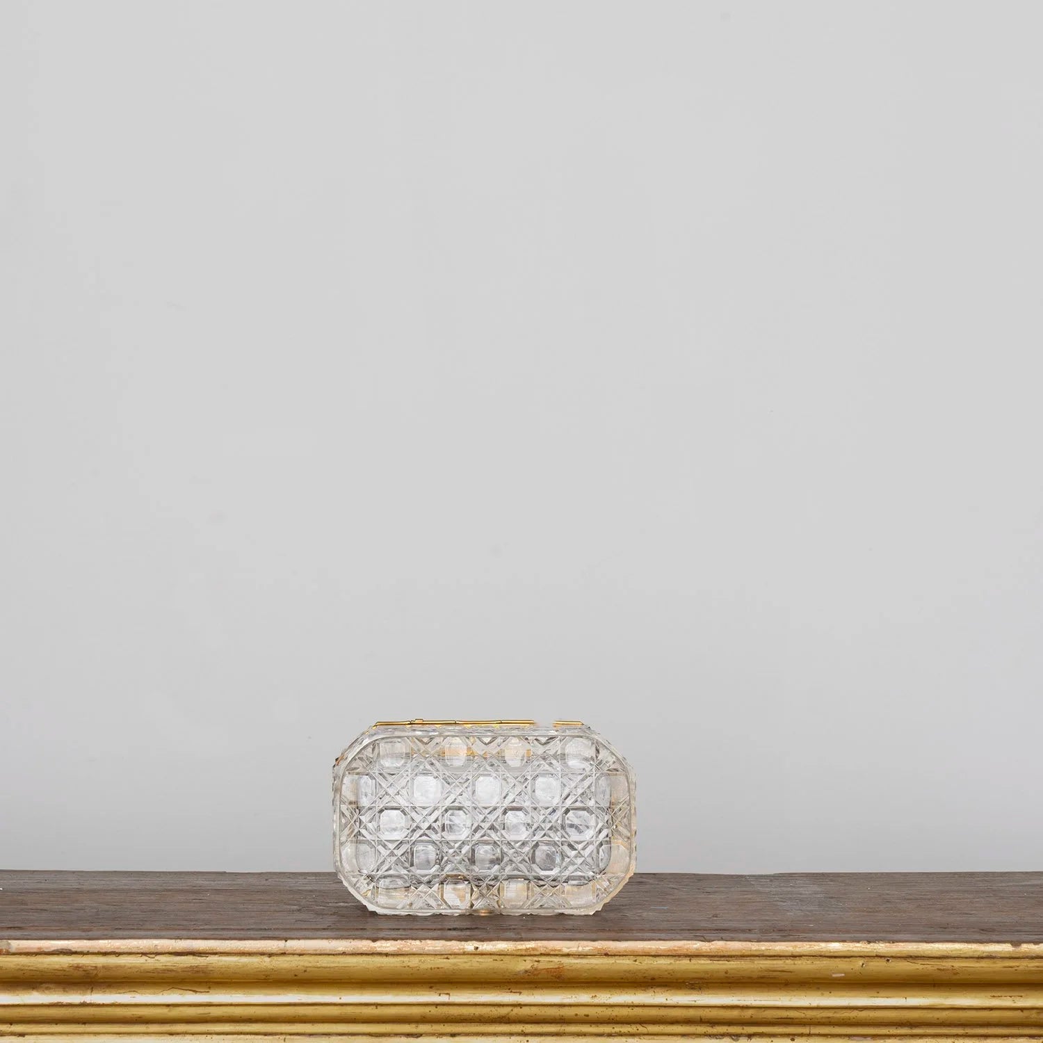LARGE CUT CRYSTAL TABLE BOX