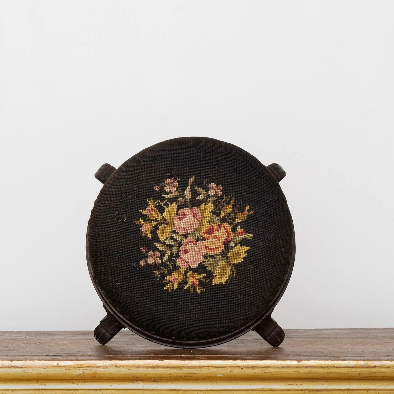 PETITE NEEDLEPOINT FOOT STOOL