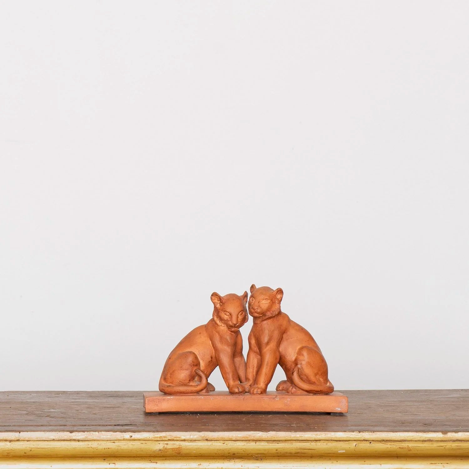 ART DECO LION CUBS FIGURINE