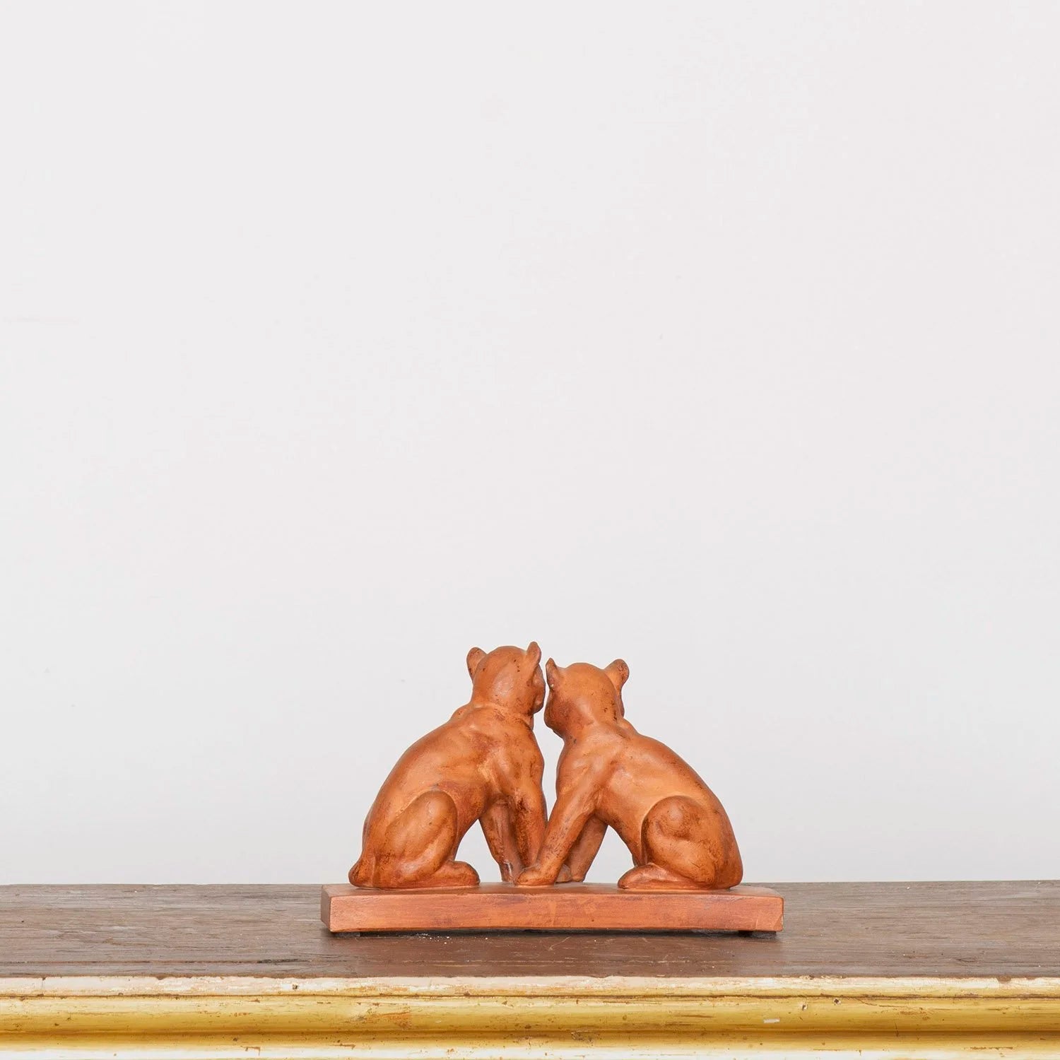 ART DECO LION CUBS FIGURINE