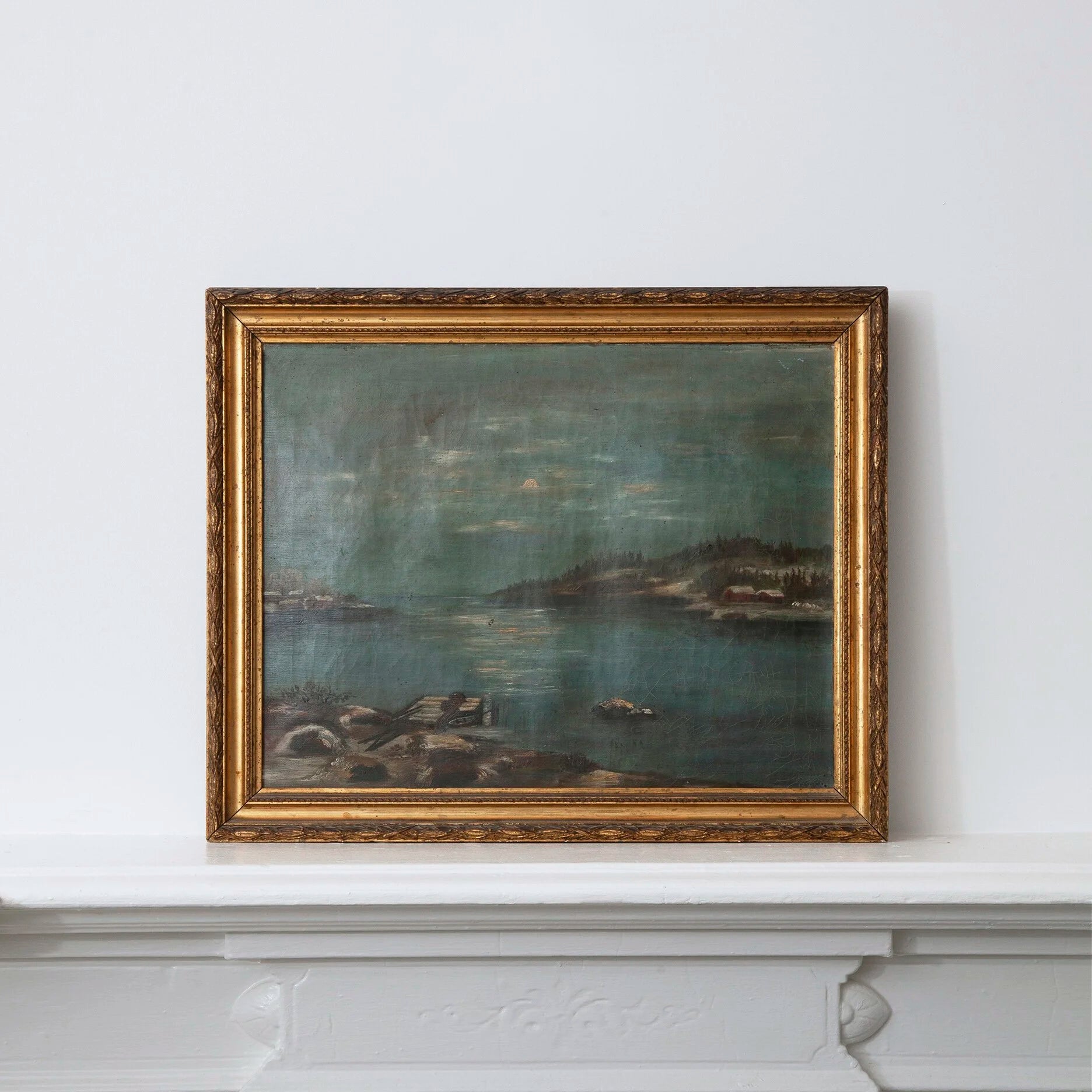 LANDSCAPE OF LAKE IN WINTER