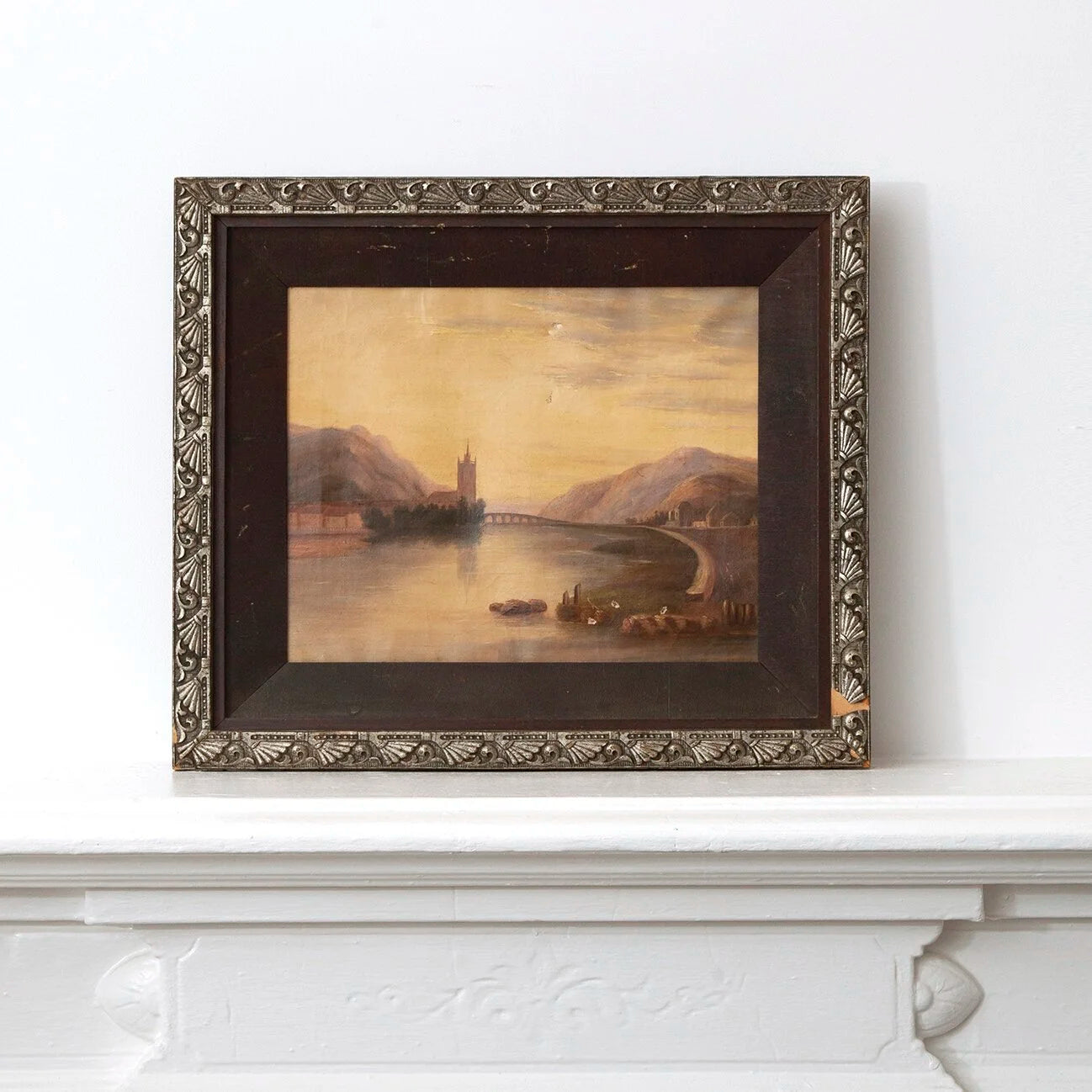 RIVERSCAPE WITH CATHEDRAL AND VILLAGE