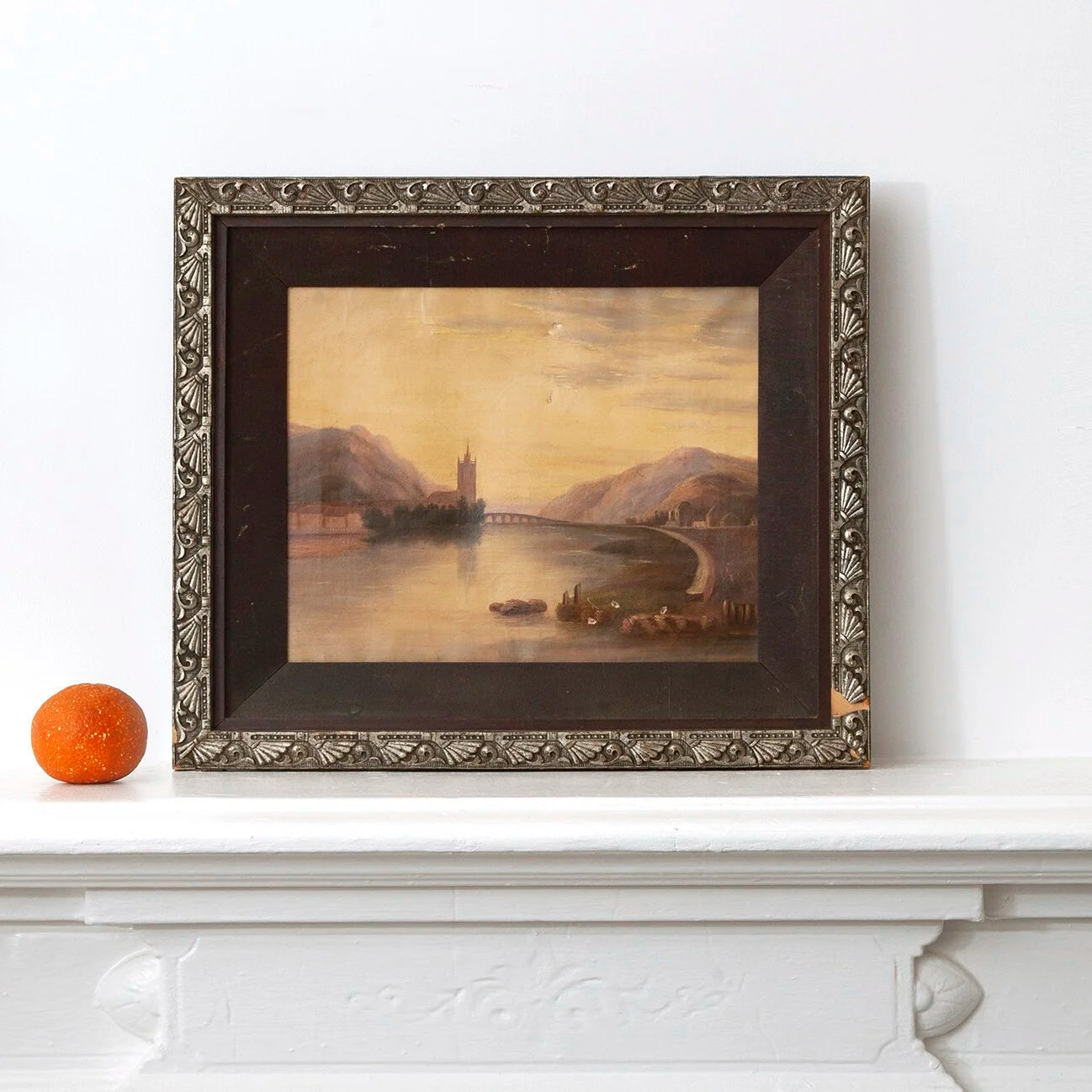 RIVERSCAPE WITH CATHEDRAL AND VILLAGE